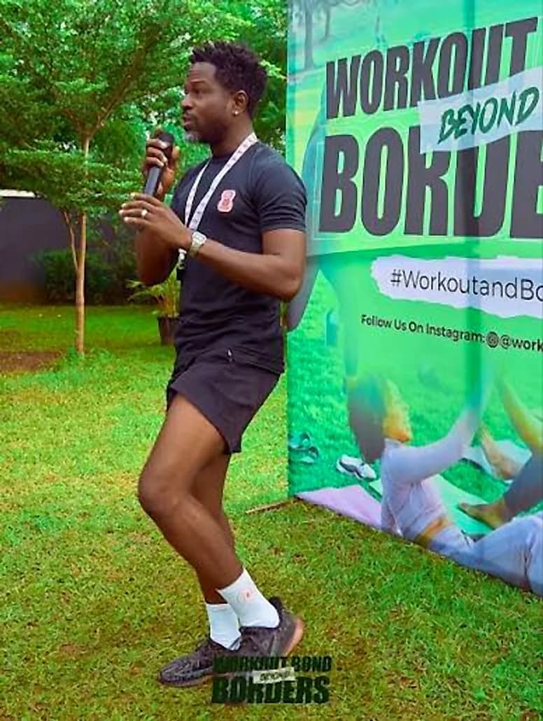 An Orayfit session at the Workout Beyond Borders outdoor event
